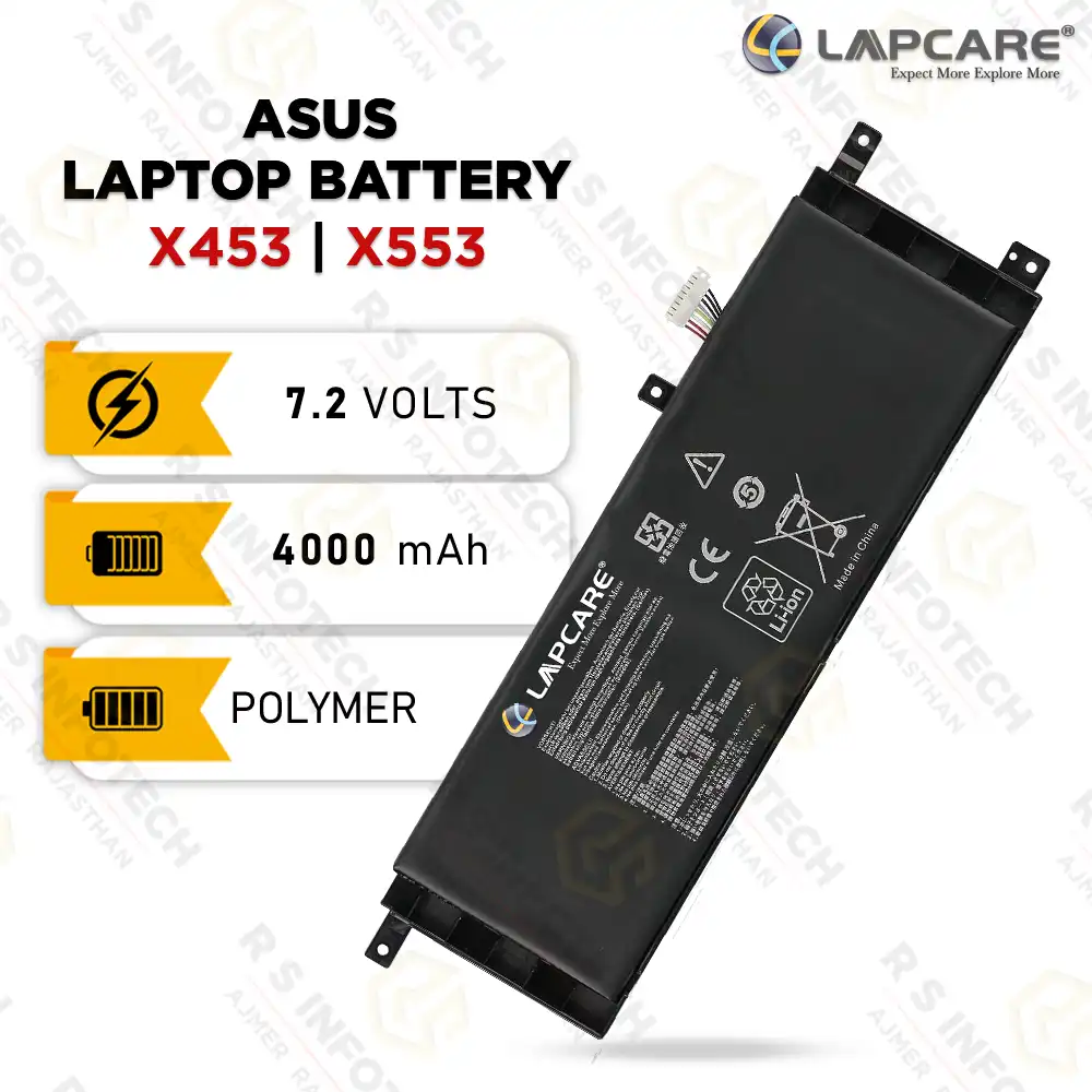 LAPCARE X453 | X553 BATTERY FOR ASUS | LAOBT4C6481