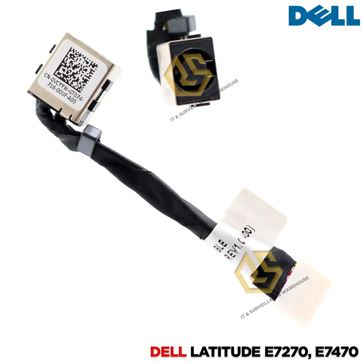 LAPTOP DC JACK FOR DELL LATITUDE E7270 E7470 WITH DC-IN CABLE