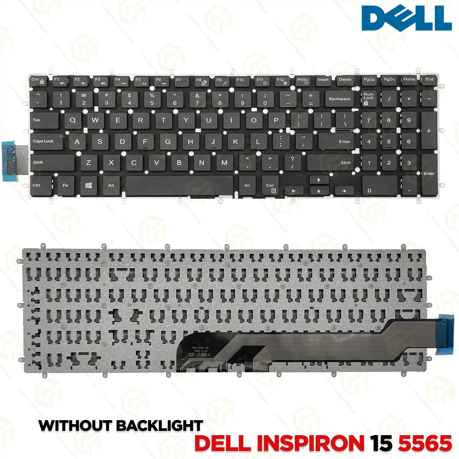 LAPTOP KEYBOARD FOR DELL INS 15 5565/5567 (WITHOUT BACKLIGHT)