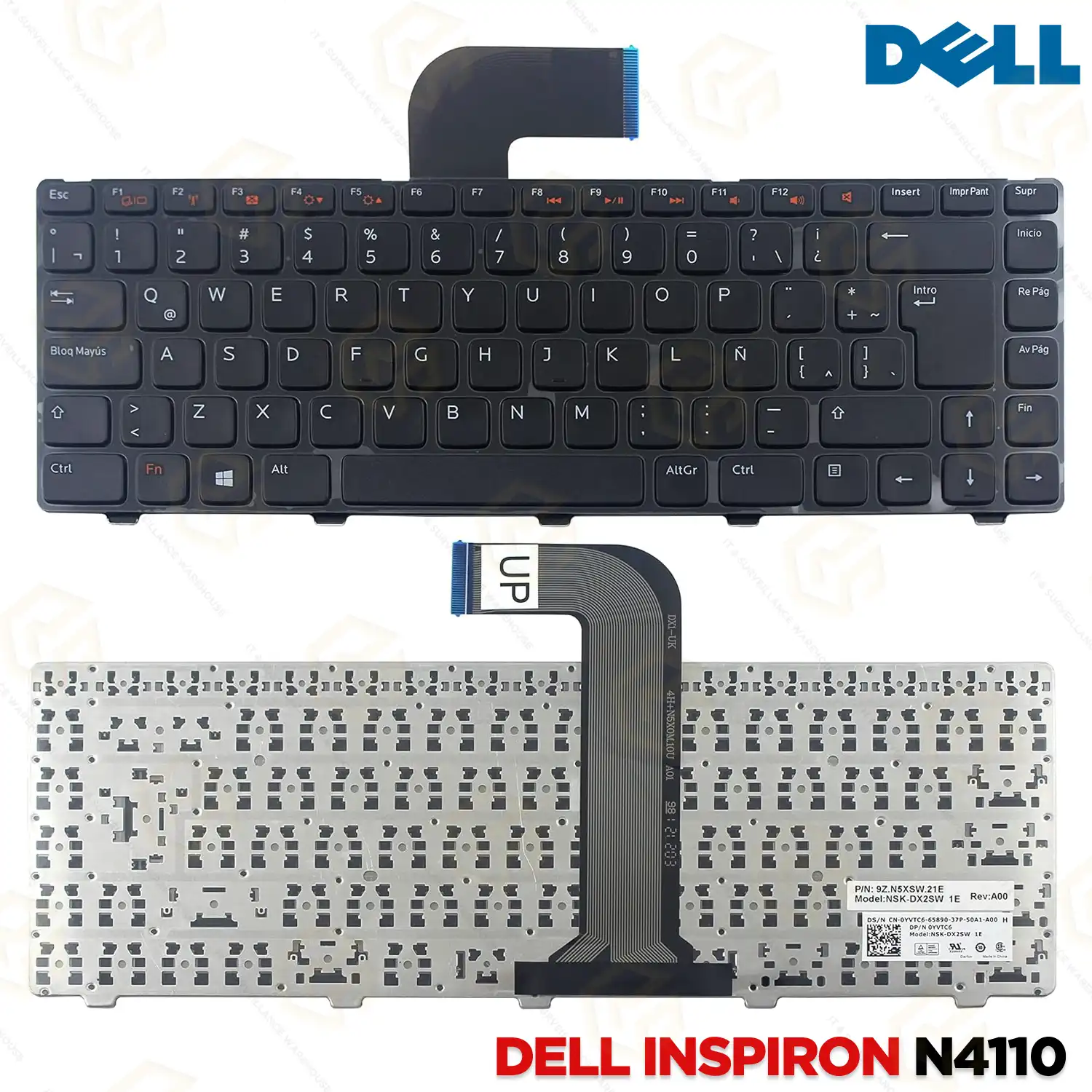 LAPTOP KEYBOARD FOR DELL INSPIRON N4110