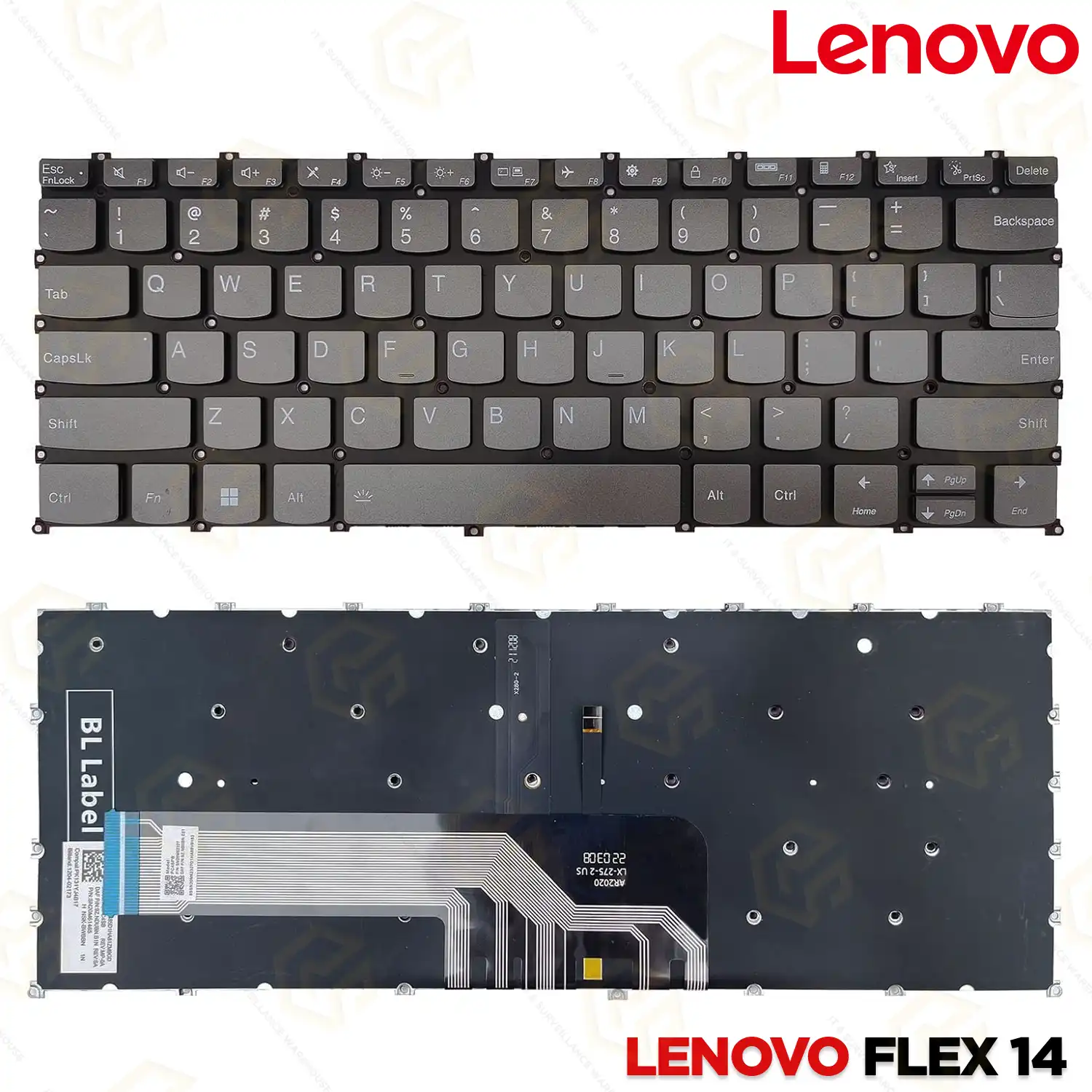 LAPTOP KEYBOARD FOR LENOVO FLEX 14