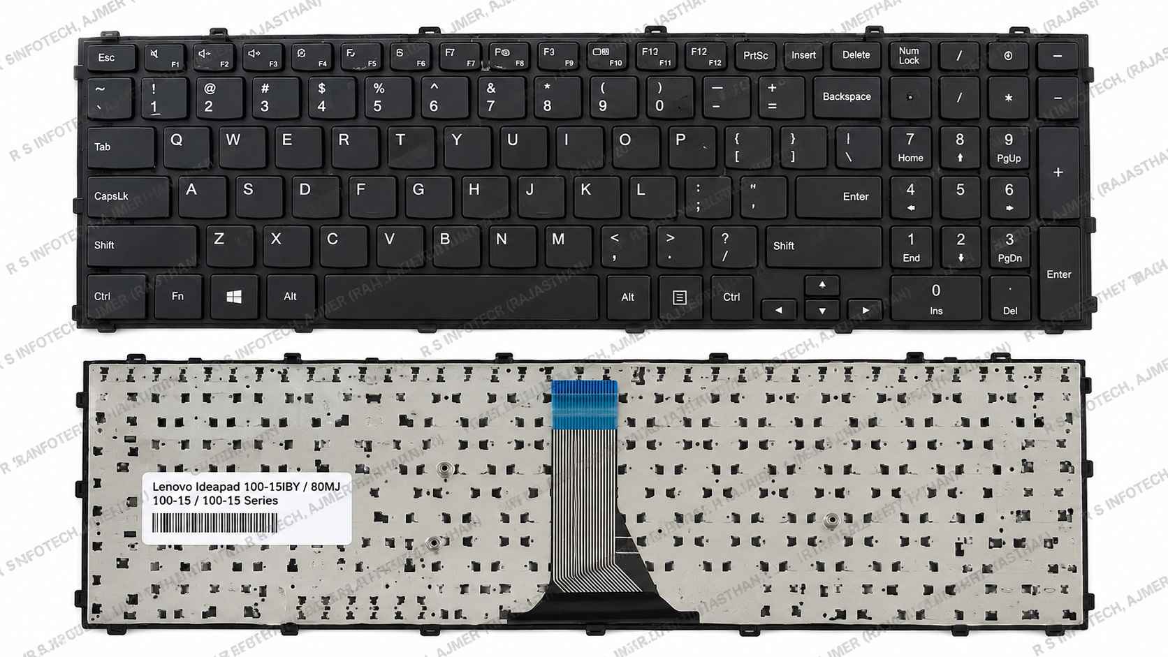LAPTOP KEYBOARD FOR LENOVO IDEAPAD 100-15IBY 80MJ 100-15 100-15
