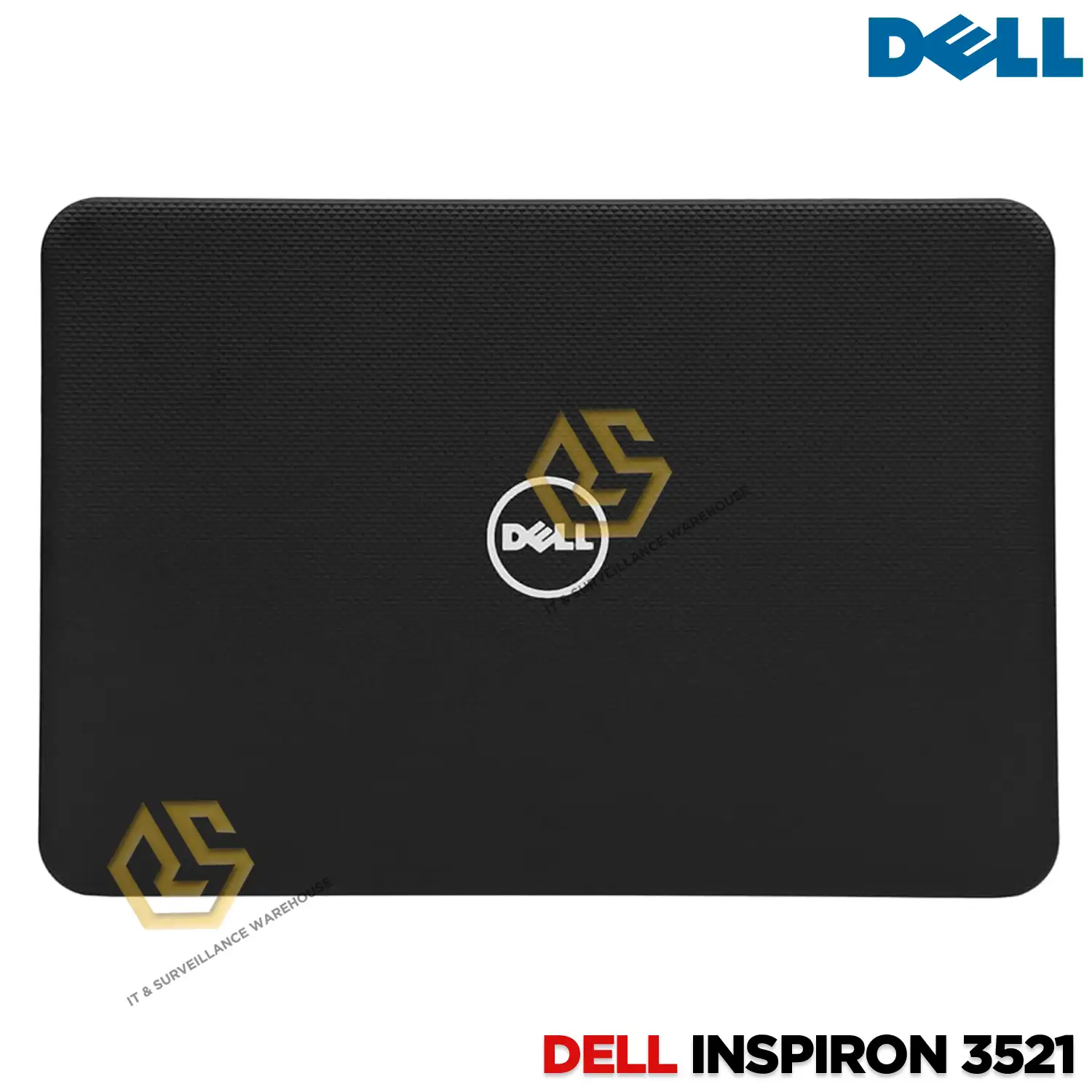 LAPTOP PANEL FOR DELL INSPIRON 3521 3537 5537 WITH HINGES (BLACK)