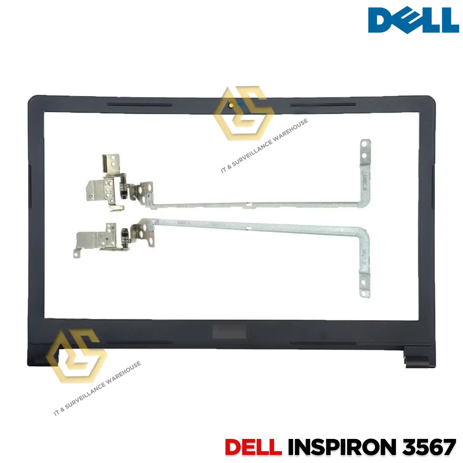 LAPTOP PANEL FOR DELL INSPIRON 3551, 3552, 3565, 3567 WITH HINGES (BLACK)