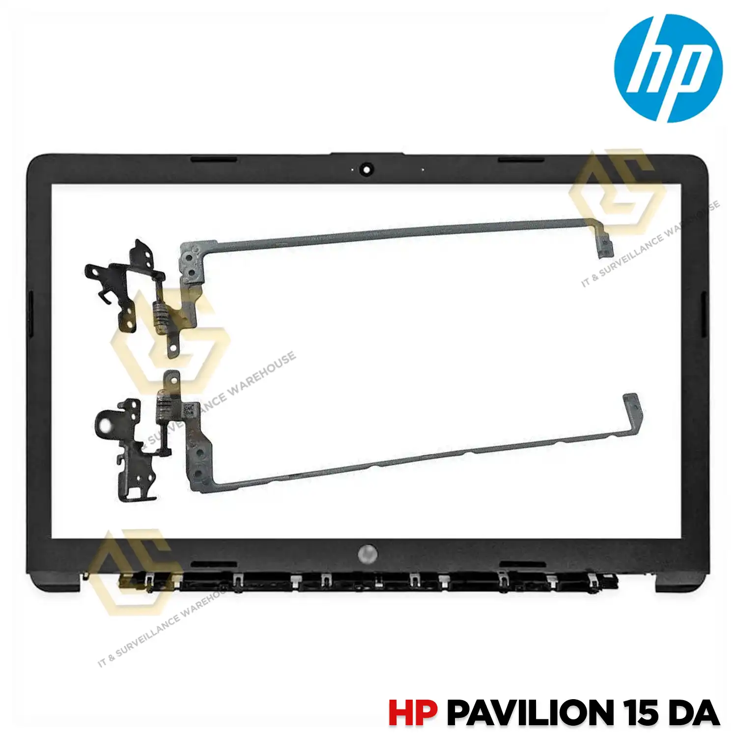 LAPTOP PANEL FOR HP PAVILION 15-DA 15-DB WITH HINGES (SILVER)