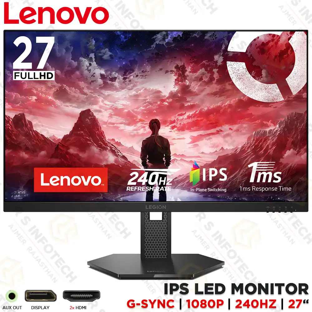 LENOVO 27-10 68C5GAC4IN 27" FHD 240HZ GAMING IPS MONITOR