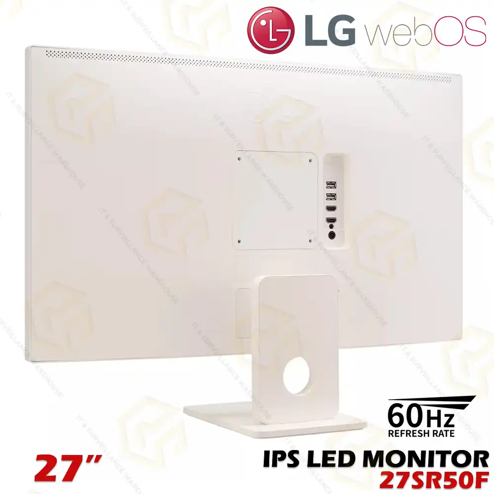LG 27SR50F 27" FHD IPS SMART MONITOR WITH WEBOS, HDR10, SPEAKERS (1YEAR)