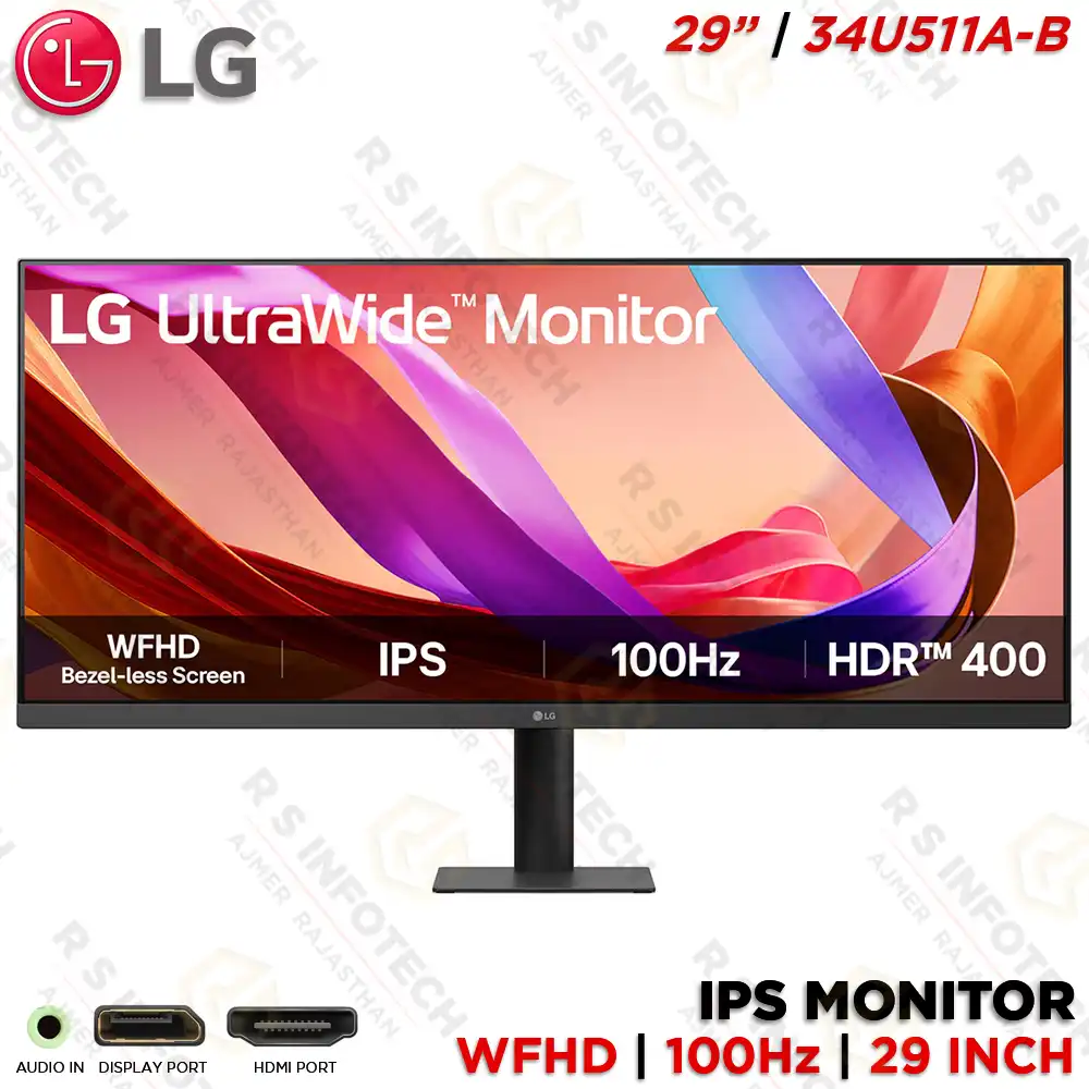 LG 29" 100HZ QHD ULTRA WIDE IPS MONITOR | 29U511A
