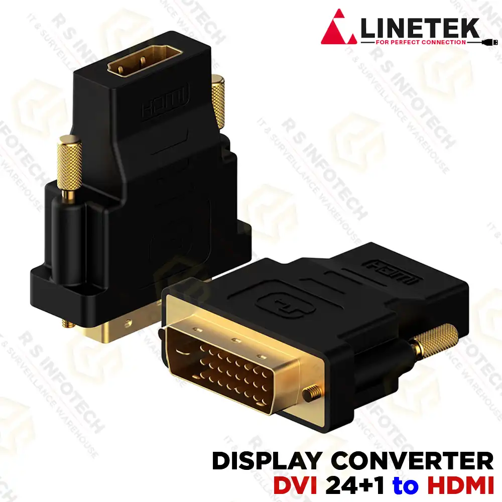LINETEK DVI 24+1 MALE TO HDMI FEMALE CONVERTER