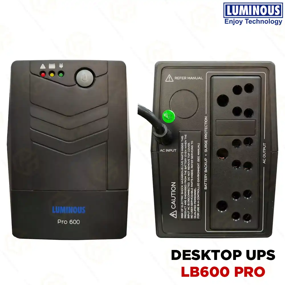 LUMINOUS UPS LB600PRO 600VA/360WATT (2+2 YEAR)