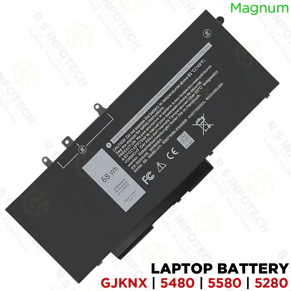 MAGNUM GJKNX LAPTOP BATTERY FOR DELL LATITUDE 5480 | 5580 | 5280 (1YEAR)