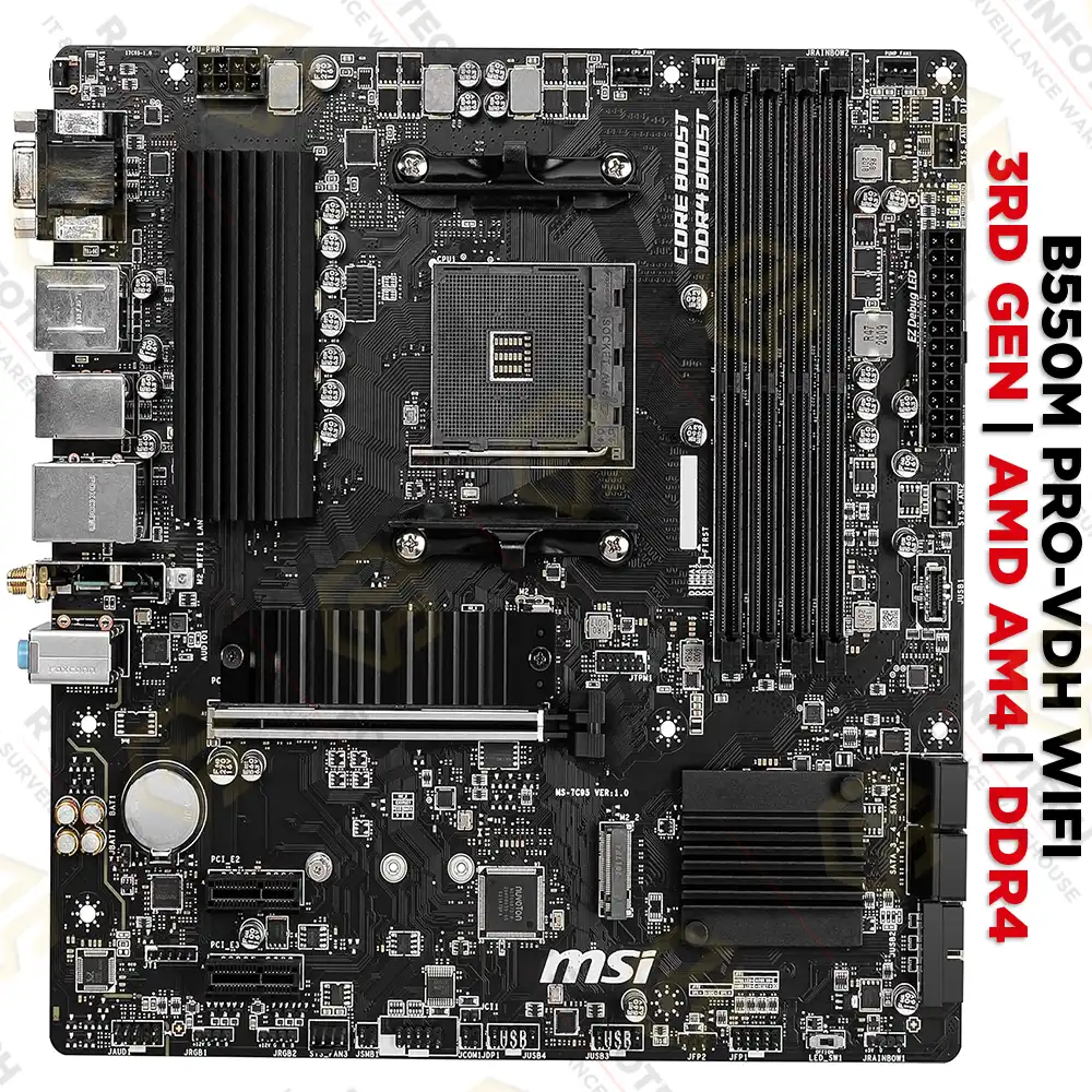 MSI B550M PRO-VDH WIFI+BLUETOOTH AMD MOTHERBOARD AMD A4 SOCKET