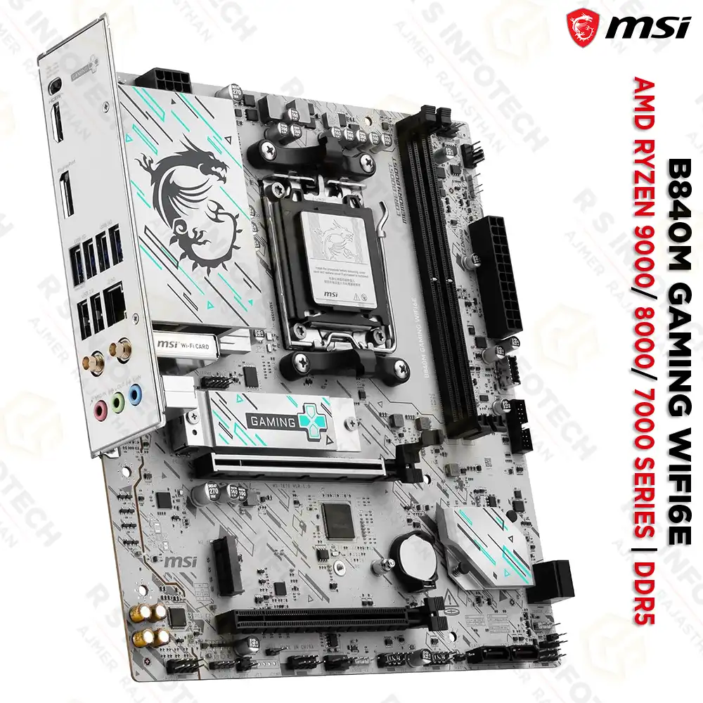 MSI B840M GAMING WIFI6E DDR5 AMD RYZEN 9000 8000 7000 SERIES MOTHERBOARD