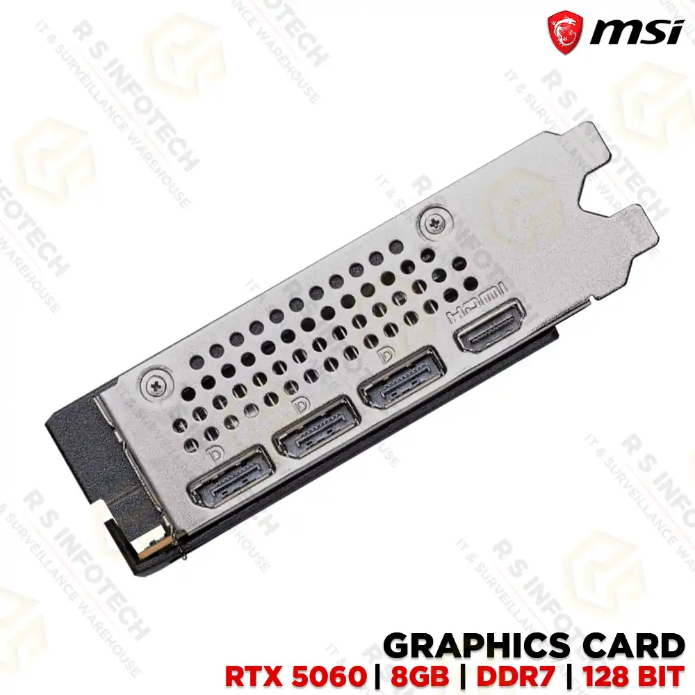 MSI GEFORCE RTX 5060 DDR7 8GB SHADOW 2X OC GRAPHIC CARD