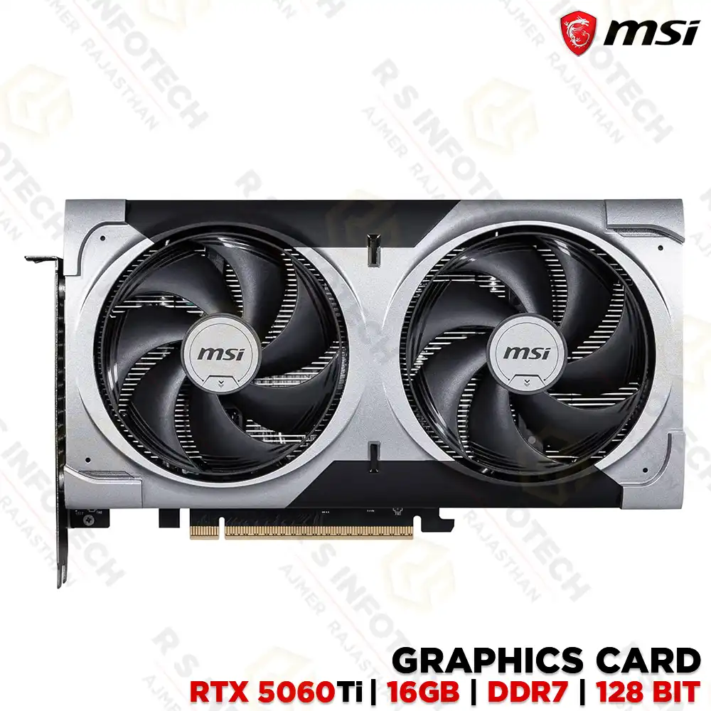 MSI GEFORCE RTX 5060TI 16G VENTUS 2X OC PLUS GRAPHICS CARD | GDDR7 | PCIE 5.0