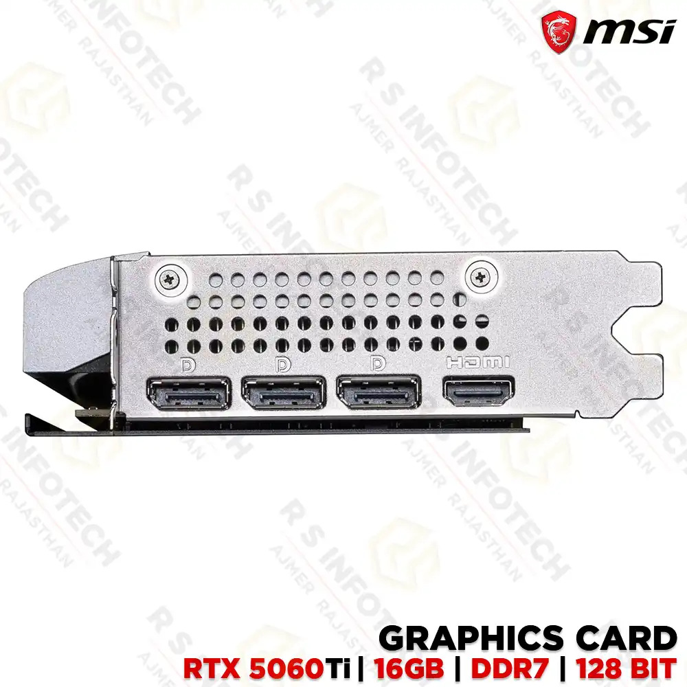 MSI GEFORCE RTX 5060TI 16G VENTUS 2X OC PLUS GRAPHICS CARD | GDDR7 | PCIE 5.0