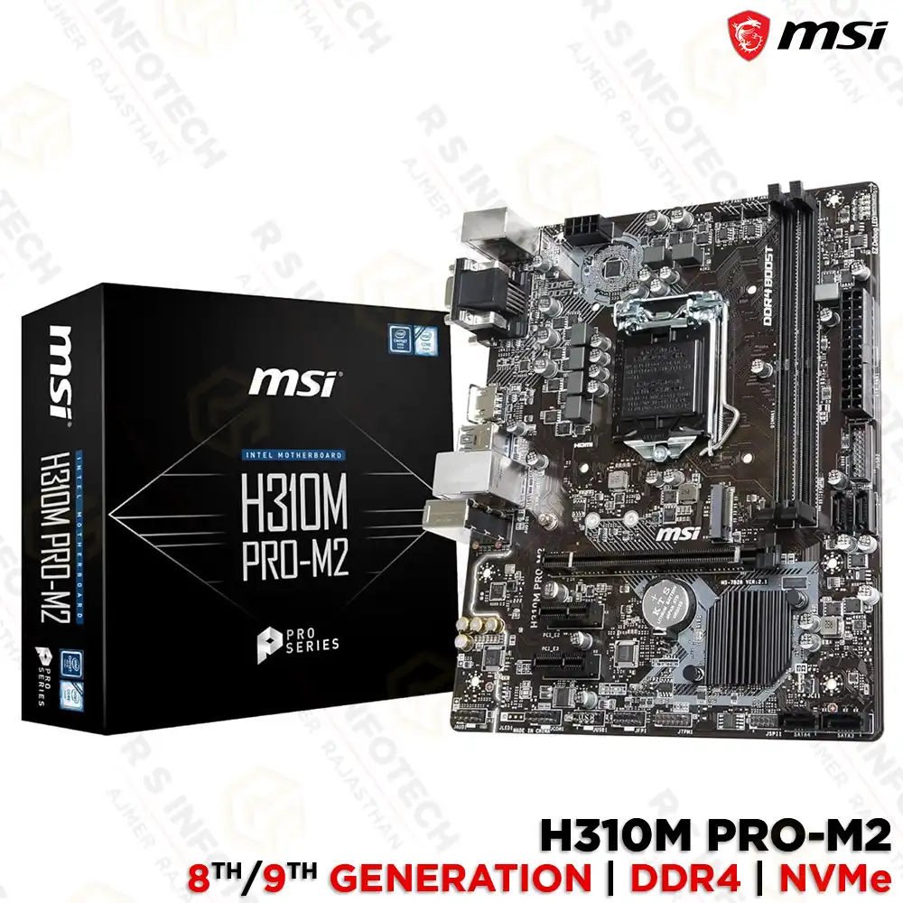 MSI H310M PRO-M2 DDR4 8TH/9TH GEN MOTHERBOARD | LGA1151 | HDMI VGA M.2