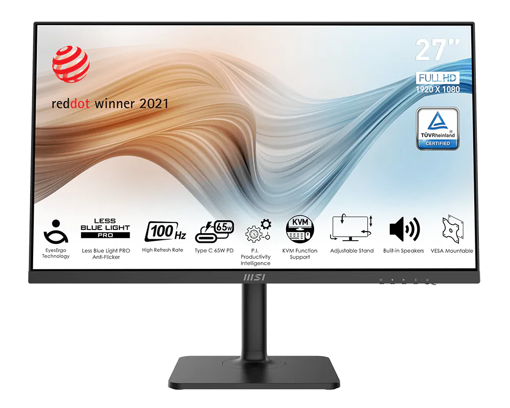 MSI MODERN MD272XP 27" 100HZ FHD IPS MONITOR