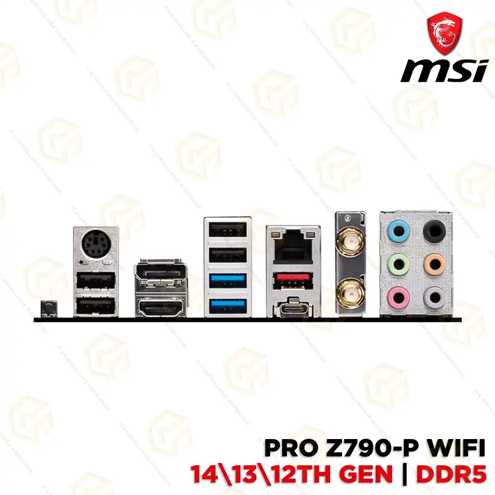 MSI PRO Z790-P WIFI DDR5 MOTHERBOARD 12TH/ 13TH/ 14TH GEN | LGA1700 SOCKET
