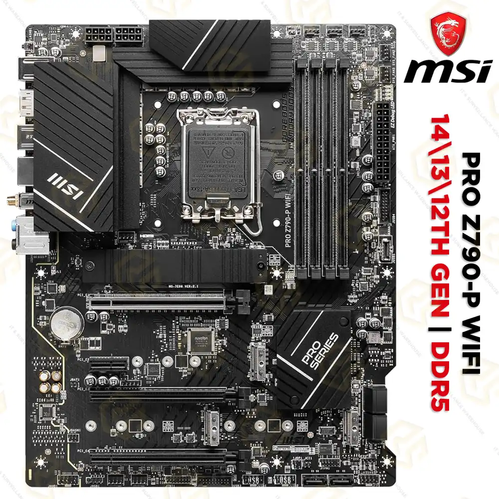 MSI PRO Z790-P WIFI DDR5 MOTHERBOARD 12TH/ 13TH/ 14TH GEN | LGA1700 SOCKET