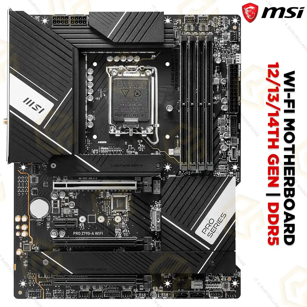 MSI PRO Z790-A WIFI DDR5 MOTHERBOARD 12TH/ 13TH/ 14TH GEN | LGA1700 SOCKET