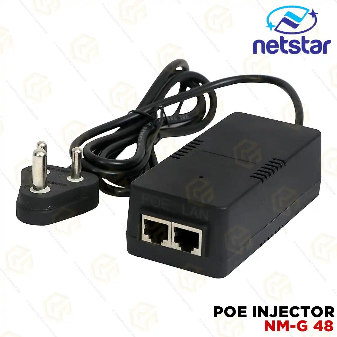 NETSTAR NM-G 48V DC PASSIVE POE INJECTOR | 1-YEAR