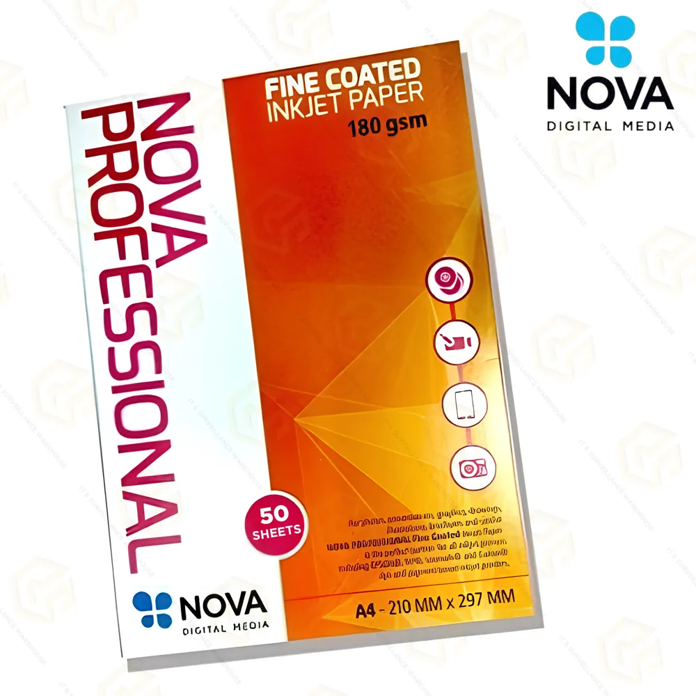 NOVA PHOTO PAPER 180GSM A4 SIZE (50 SHEETS PACK)