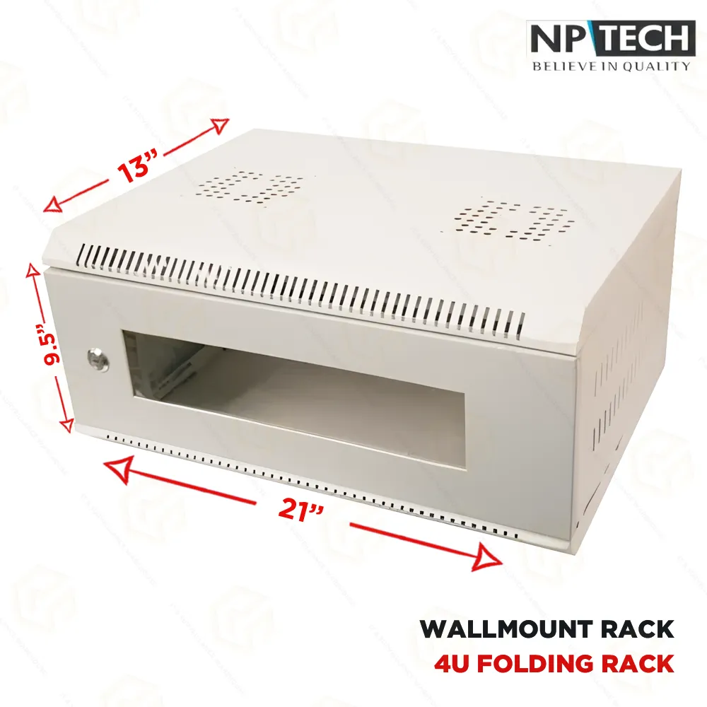 NPTECH RACK FOLDING 4U (550W X 350D X 250H) GRAY