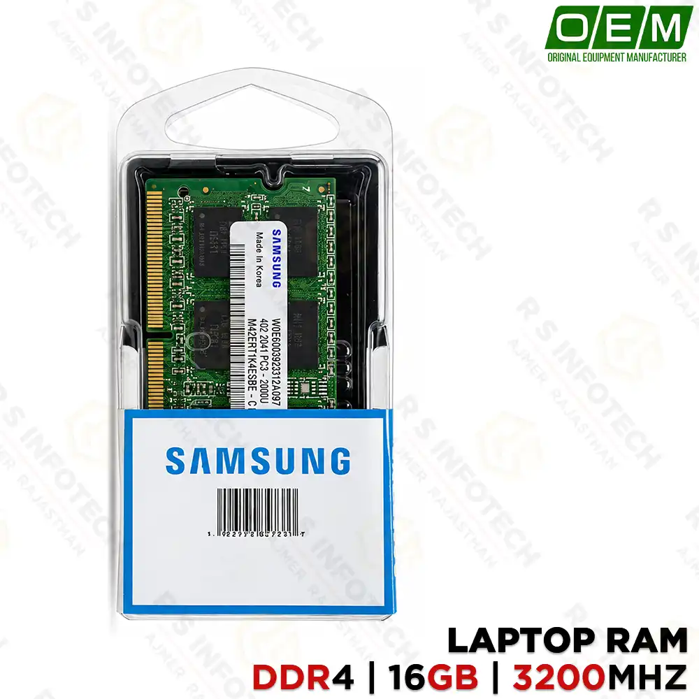 OEM ORIGINAL DDR4 16GB 3200MHZ LAPTOP PULL OUT RAM SAMSUNG/HYNIX (3 YEAR)