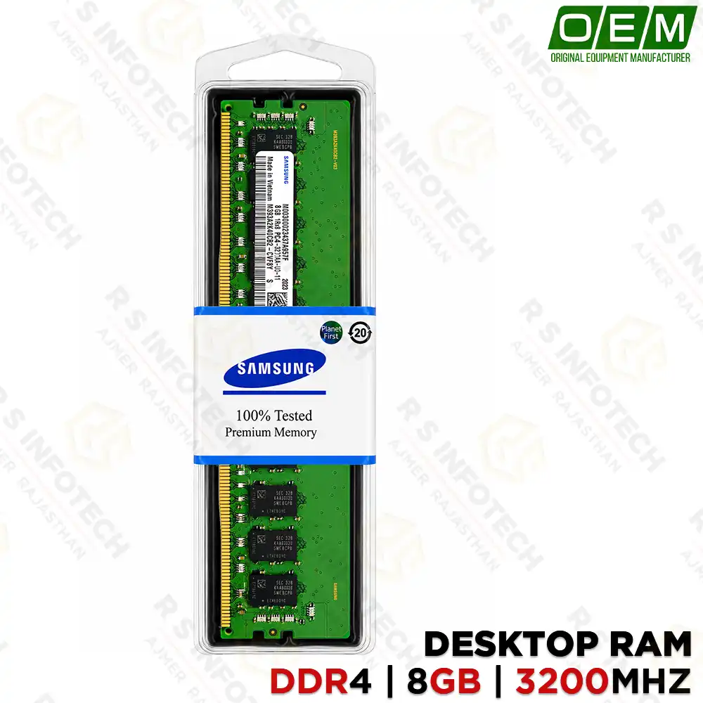 OEM ORIGINAL DDR4 8GB 3200MHz DESKTOP RAM PULL OUT SAMSUNG/HYNIX (3 YEAR)