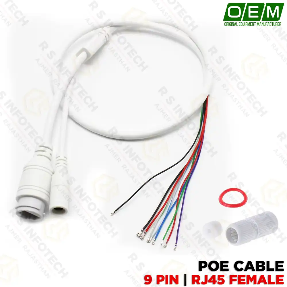 PIGTAIL POE INJECTOR CABLE CONNECTOR FOR IP CAMERA (NO WARRANTY)