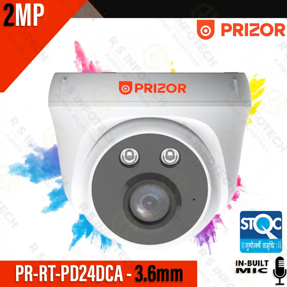 PRIZOR PR-RT-PD24DCA-36 2MP COLOR WITH AUDIO DOME CAMERA