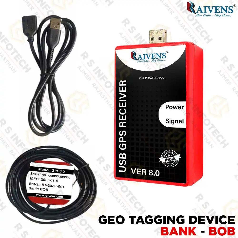RAIVENS GPS 8.0 GEO TAGGING DEVICE | BOB BANK | GPS RECEIVER | (1 YEAR)