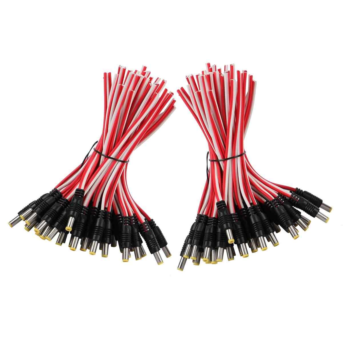 RANZ DC CONNECTOR WIRE RED & WHITE