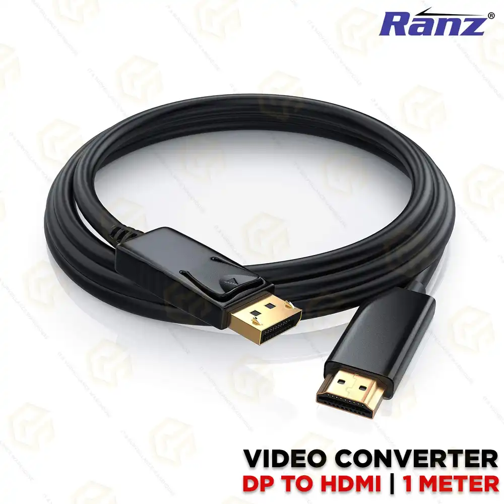 RANZ DP TO HDMI CABLE 1.8MTR