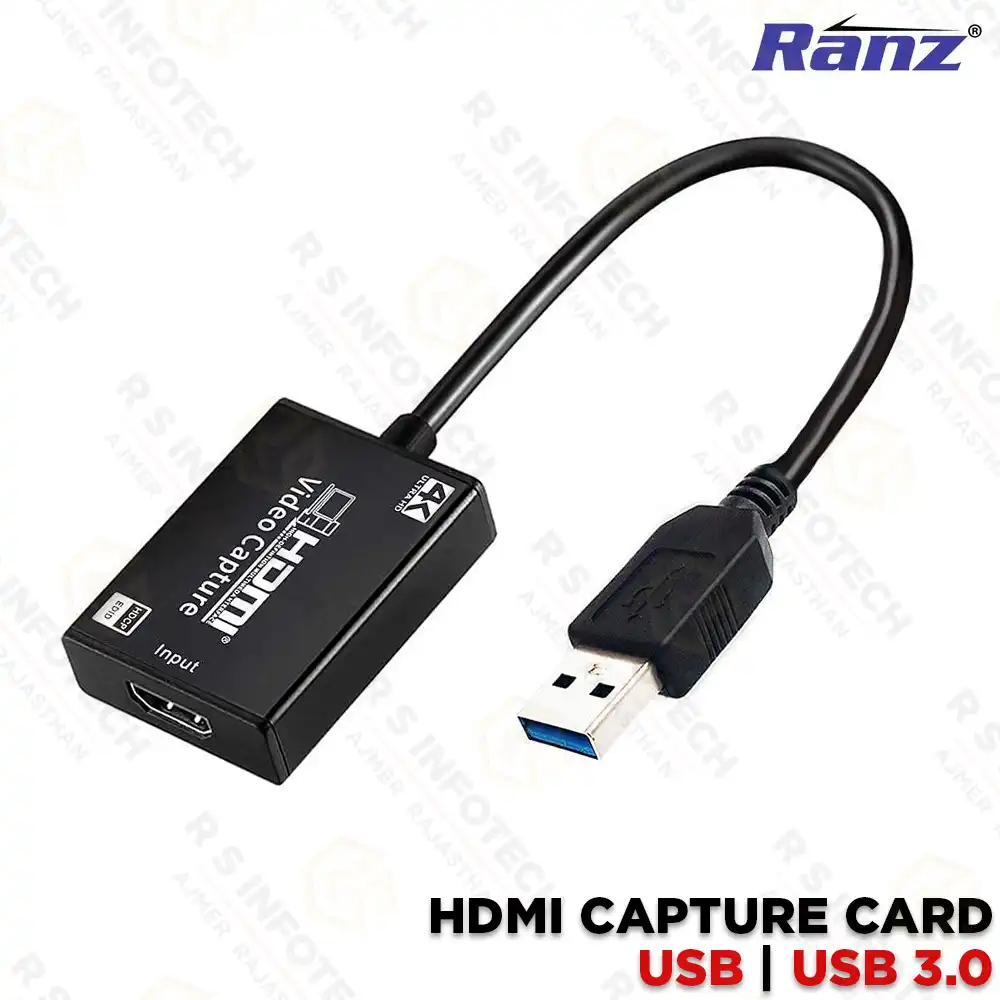 RANZ HDMI 4K UH CAPTURE CARD USB 3.0