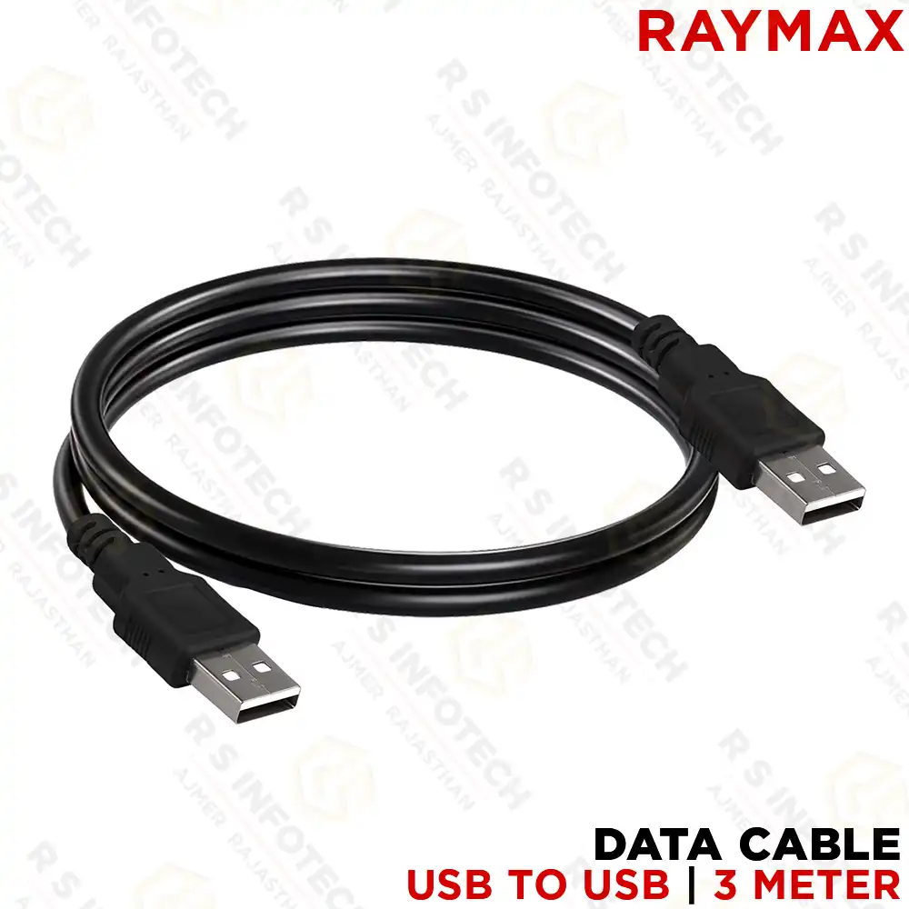 RAYMAX USB-A TO USB-A MALE TO MALE DATA CABLE | HIGH-SPEED USB CONNECTIVITY