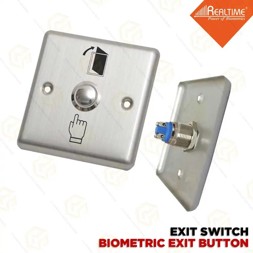 REALTIME BIOMETRIC EXIT BUTTION METAL
