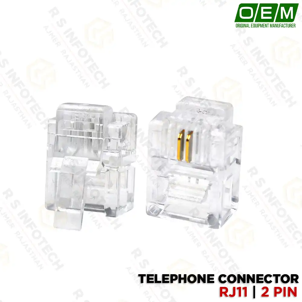 RJ11 TELEPHONE CONNECTOR (2PIN)