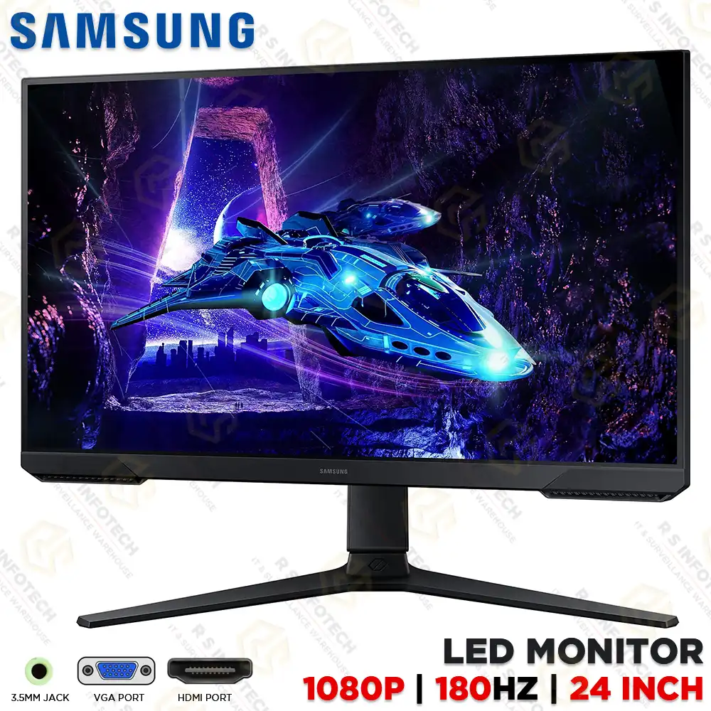 SAMSUNG LS24DG300EWXXL 24" FHD 180HZ GAMING MONITOR