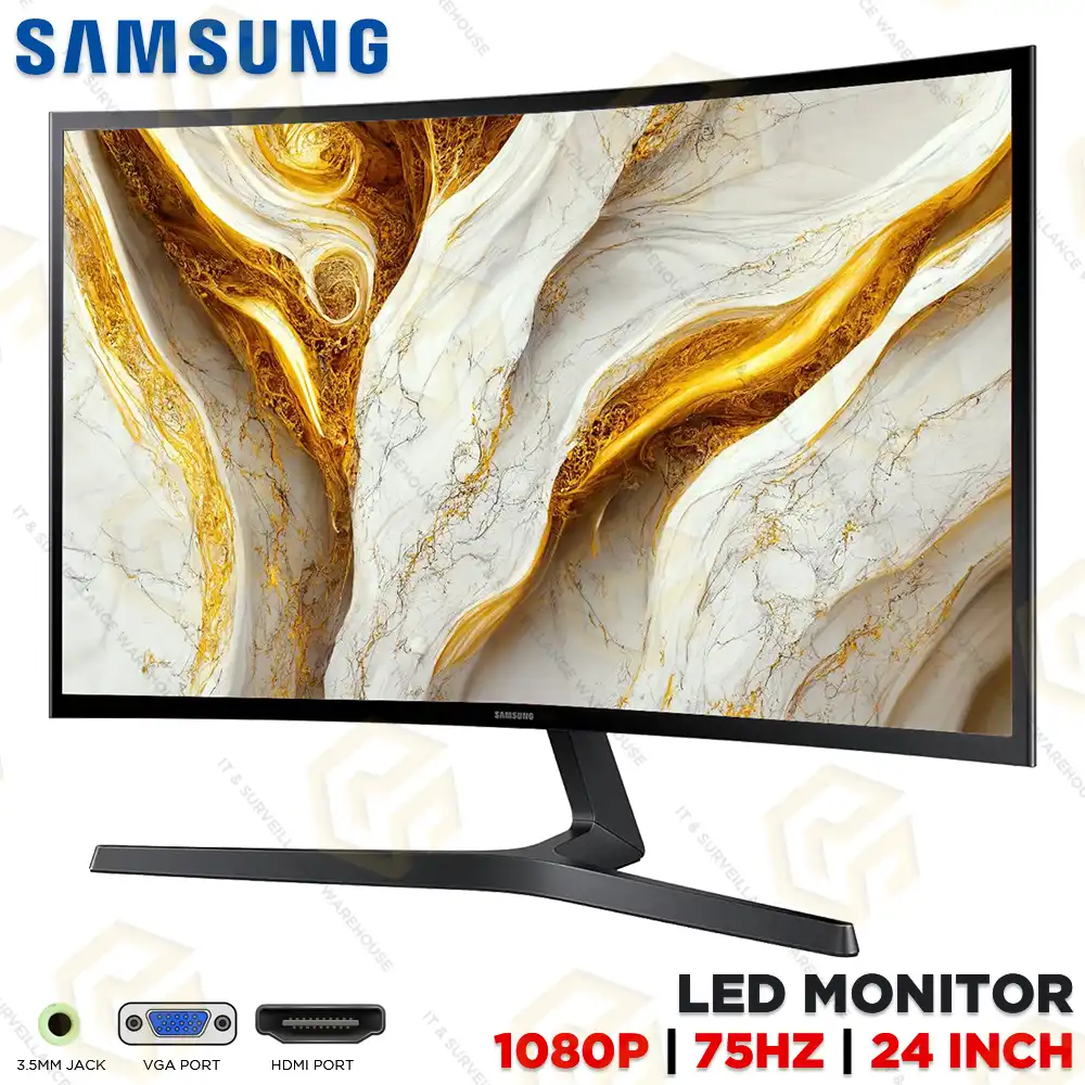 SAMSUNG MONITOR LS24C366EA 24" LED MONITOR CURVED (3YEAR)