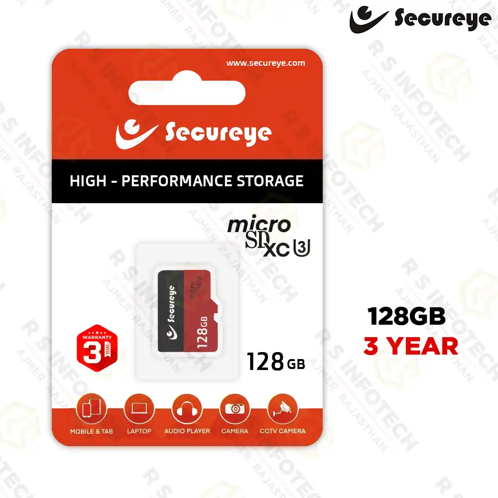 SECUREYE 128GB CLASS 10 MICRO SD CARD | MEMORY CARD | HIGH SPEED STORAGE