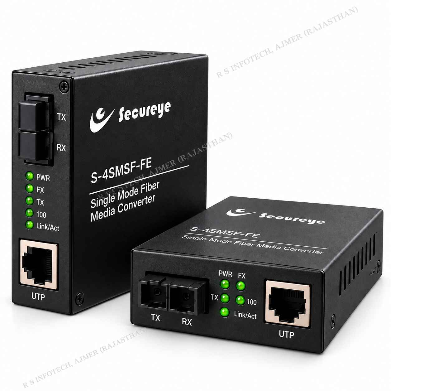 SECUREYE S-4SMSF-FE SINGLE MODE FIBER MEDIA CONVERTER (PAIR)