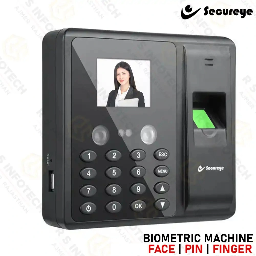 SECUREYE S-FB3K-P BIOMETRIC TERMINAL | FACE + FINGERPRINT + RFID | CLOUD & LAN SUPPORT (1 YEAR)