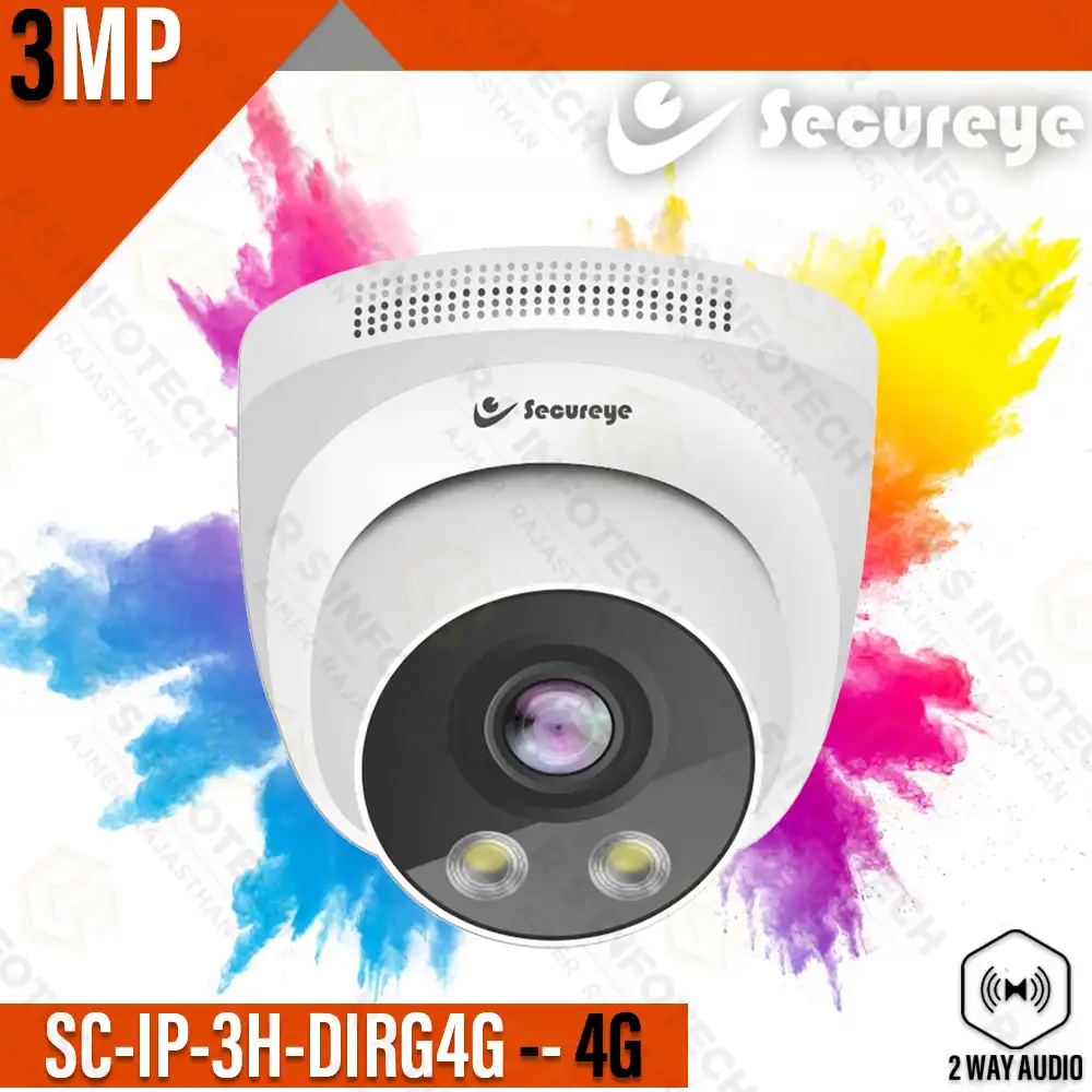 SECUREYE SC-IP-3H-DIRG4G 3MP 4G INDOOR DOME CAMERA