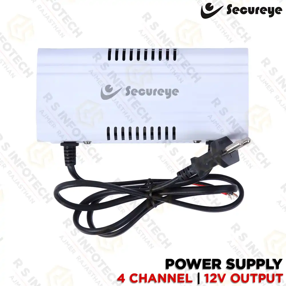 SECUREYE SC-S-PS108 8CH CCTV POWER SUPPLY | 12V DC | 42W | METAL BODY | (2 YEAR)