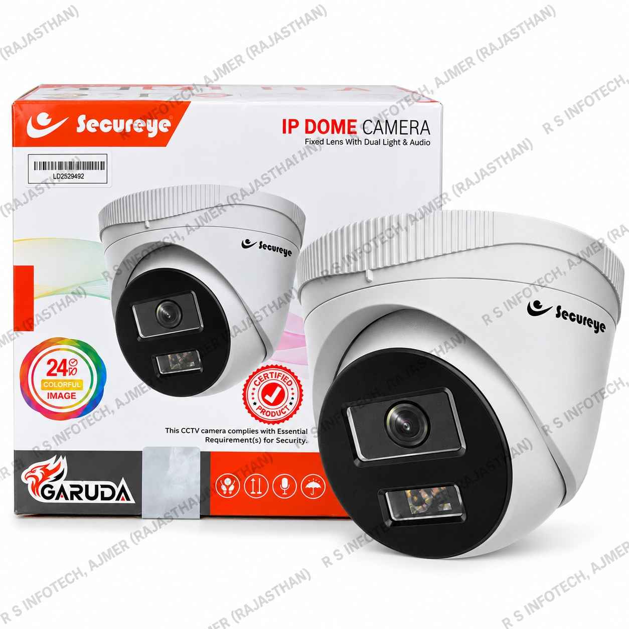 SECUREYE SR-C2D-F2A-DL 2MP FIXED DUAL-LIGHT WITH MIC IP CAMERA (2YEAR)