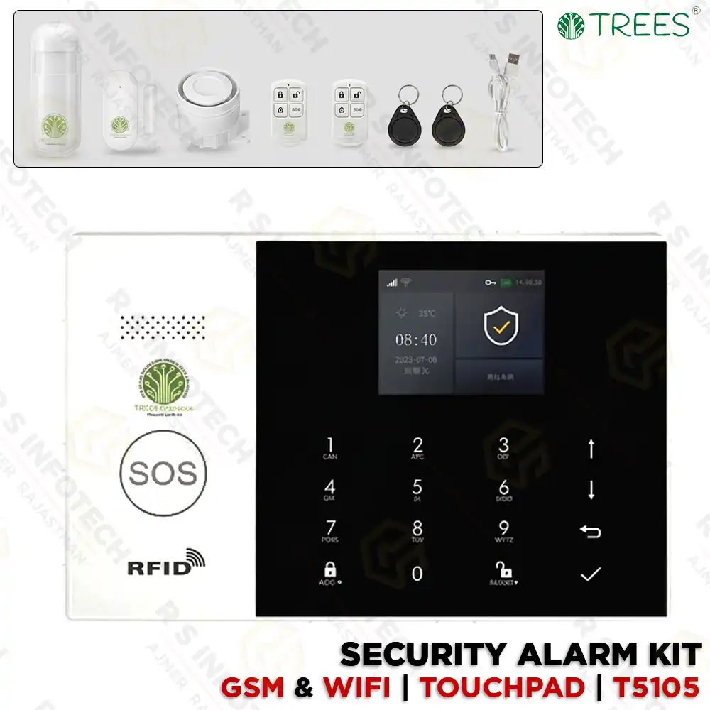 T5105 WIFI GSM SMART HOME SECURITY ALARM SYSTEM