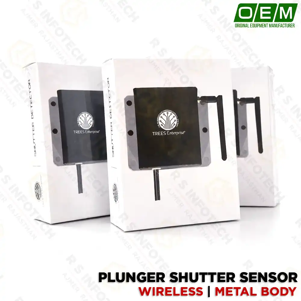 T566 WIRELESS PLUNGER SHUTTER SENSOR | 433MHZ | 20MM STROKE | BATTERY OPERATED