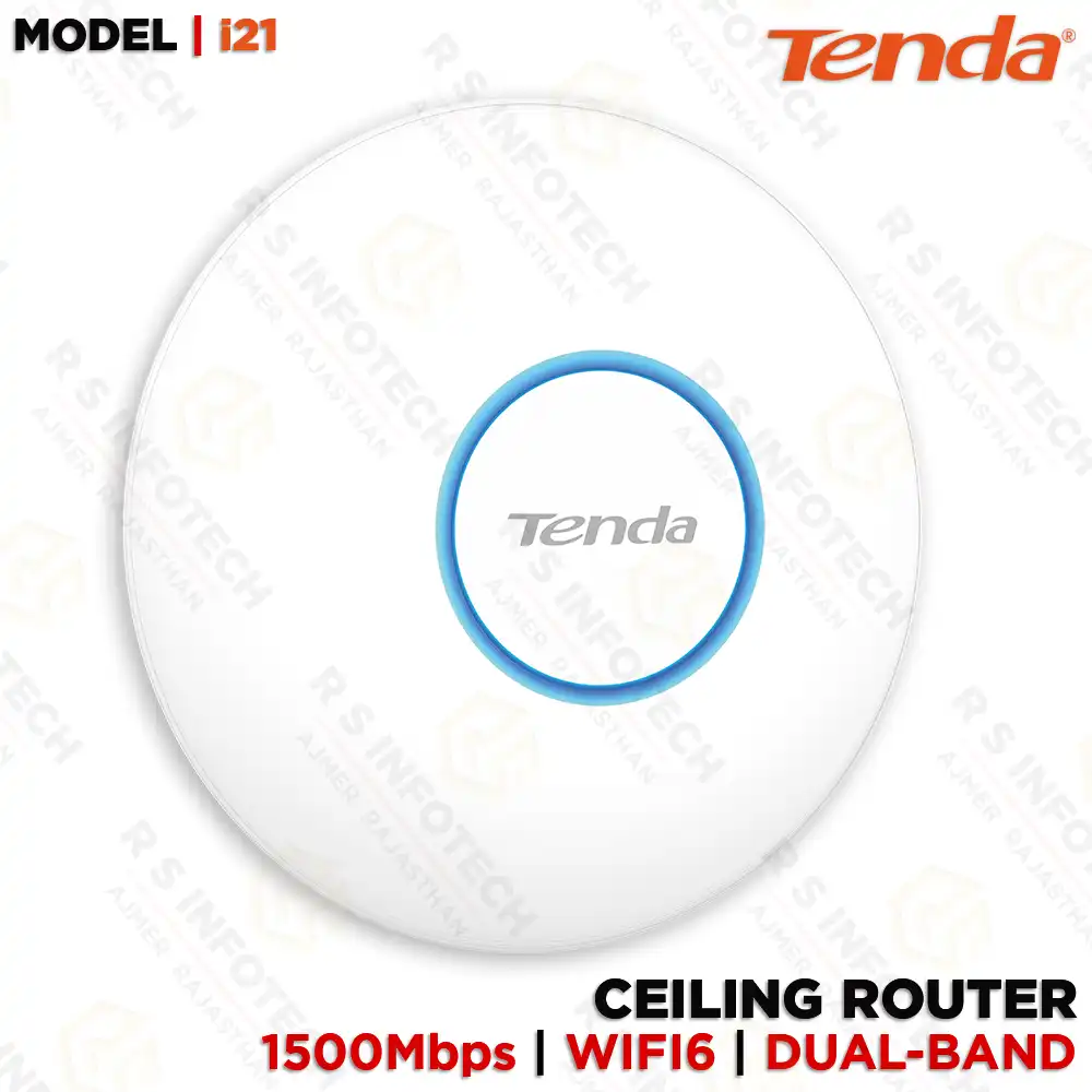 TENDA i26 AX1500 WI-FI 6 DUAL-BAND GIGABIT CEILING ACCESS POINT